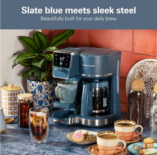 Hamilton Beach 2-Way Drip Coffee Maker & Single Serve Coffee Machine