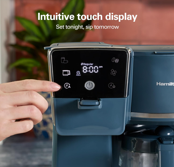 Hamilton Beach 2-Way Drip Coffee Maker & Single Serve Coffee Machine