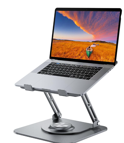 Laptop Stand for desk(360°Rotating),Aluminum laptop Riser for 10-16"Laptops