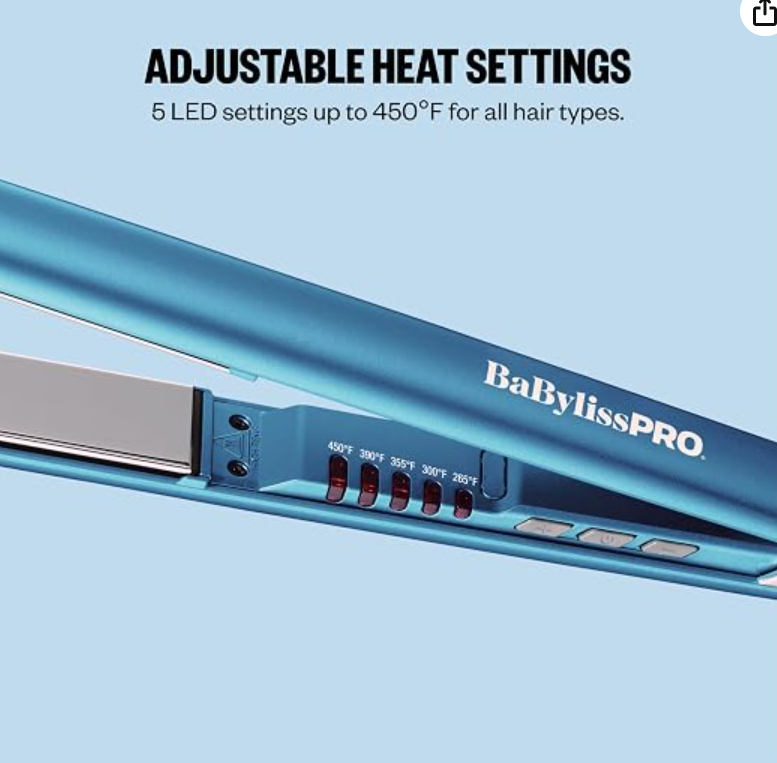BabylissPRO Nano Titanium Ultra-Sleek Hair Straightener